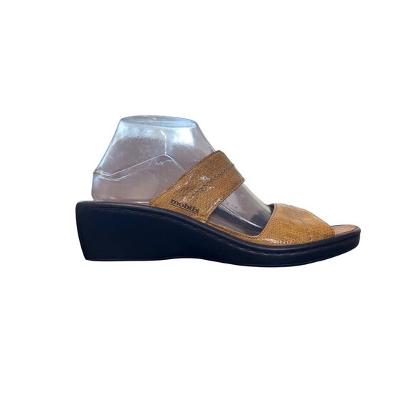 Mephisto Ularia Mobils Sandal Yellow Textured Leather AirRelax 40 EU / 9.5-10 US - Picture 8 of 9